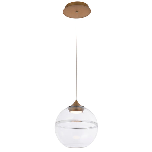 BISTRO 14 in. LED Pendant Light 3000K in Aged Brass