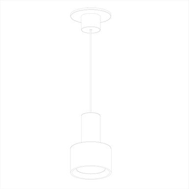 Twist-N-Lite 250905 Pendant 5CCT WT