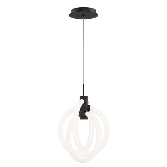 Knot 13in. LED Mini Pendant Light 3000K in Black