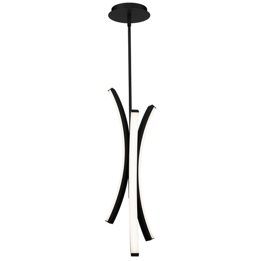 Tusk 25in. LED Mini Pendant Light 3500K in Black