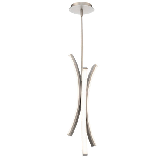 Tusk 25in. LED Mini Pendant Light 3500K in Brushed Nickel