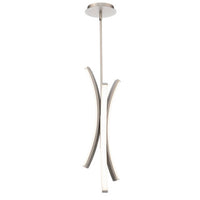Tusk 25in. LED Mini Pendant Light 2700K in Brushed Nickel
