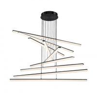 Stack 9 Light LED Chandelier Light 3000K in Black