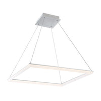 FRAME 28in. LED Pendant Light 3000K in Brushed Aluminum