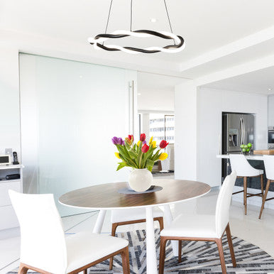 Escapade 28in. LED Pendant Light 3000K in Black
