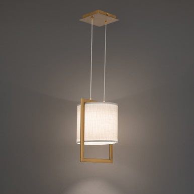 Park Avenue 12in. LED Mini Pendant Light 3000K in Aged Brass