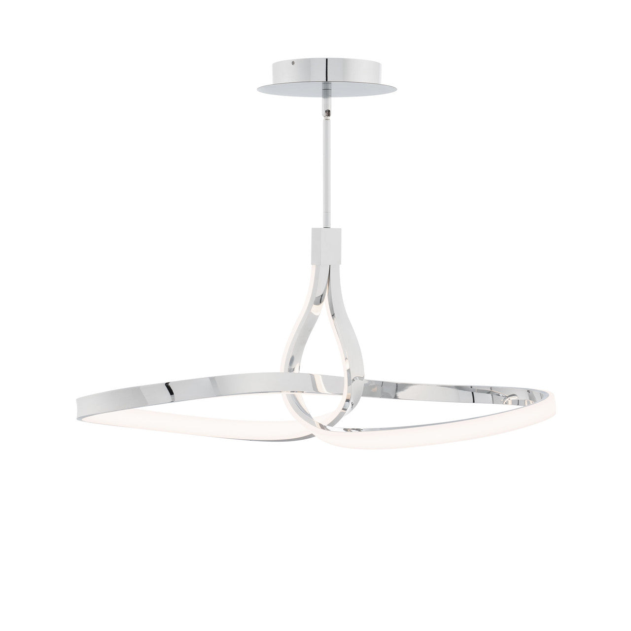 Mobius 33in. LED Pendant Light 3000K in Chrome