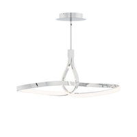 Mobius 33in. LED Pendant Light 3000K in Chrome