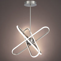 Valerius 24in. LED Chandelier Light 3000K in Brushed Nickel