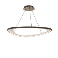 Oyster 33in. LED Pendant Light 4000K in Black Chrome