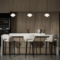 Moonstone 10in. LED Mini Pendant Light 3000K in Black