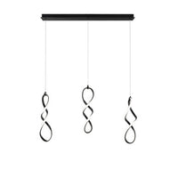 Interlace 21in. LED Chandelier Light 2700K/3000K/3500K/4000K in Black