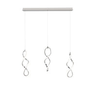 Interlace 21in. LED Chandelier Light 2700K/3000K/3500K/4000K in Chrome