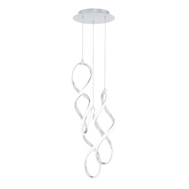 Interlace 21in. LED Chandelier Light 2700K/3000K/3500K/4000K in Chrome - PD-47803R-CH