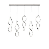 Interlace 21in. LED Chandelier Light 2700K/3000K/3500K/4000K in Chrome - PD-47805L-CH