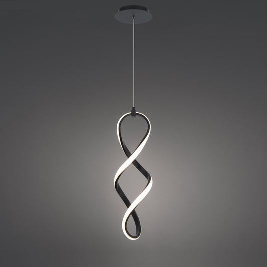 Interlace 21in. LED Mini Pendant Light 3000K in Black