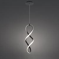 Interlace 21in. LED Mini Pendant Light 3000K in Black