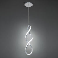 INTERLACE 21in. LED Mini Pendant Light 3000K in Chrome