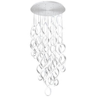 Interlace 21in. LED Chandelier Light 2700K/3000K/3500K/4000K in Chrome - PD-47821R-CH