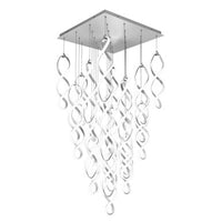 Interlace 21in. LED Chandelier Light 2700K/3000K/3500K/4000K in Chrome - PD-47825S-CH