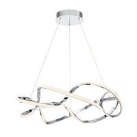 INTERLACE 28in. LED Pendant Light 3000K in Chrome