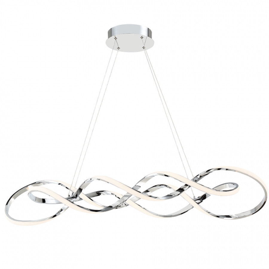 INTERLACE 39in. LED Pendant Light 3000K in Chrome
