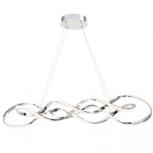 INTERLACE 39in. LED Pendant Light 3000K in Chrome