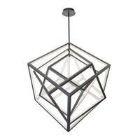 ATLAS 41 in. LED Chandelier Light 3500K in Black