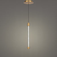 Jedi 15in. LED Mini Pendant Light 3000K in Aged Brass