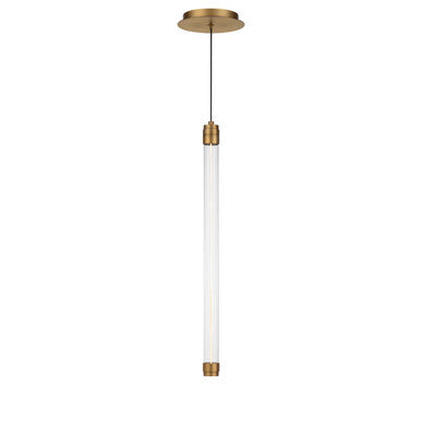 Jedi 22in. LED Mini Pendant Light 3000K in Aged Brass