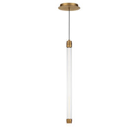 Jedi 22in. LED Mini Pendant Light 3000K in Aged Brass
