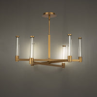 Jedi 27in. LED Pendant Light 3000K in Aged Brass