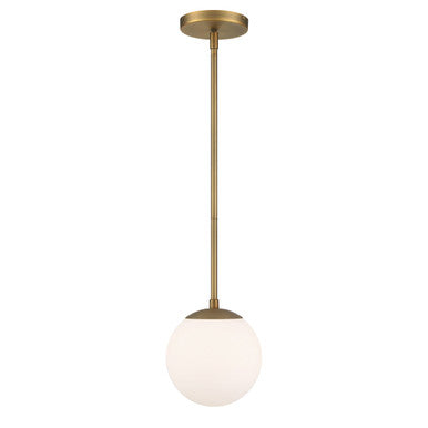 NIVEOUS 7in. LED Pendant Light 3000K in Aged Brass
