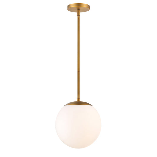 NIVEOUS 10in. LED Pendant Light 3000K in Aged Brass