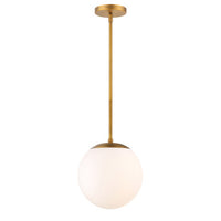NIVEOUS 10in. LED Pendant Light 3000K in Aged Brass