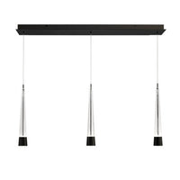 Quill 16in. LED Chandelier Light 2700K/3000K/3500K/4000K in Black