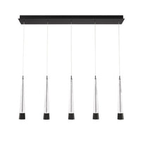 Quill 16in. LED Chandelier Light 2700K/3000K/3500K/4000K in Black - PD-59405L-BK