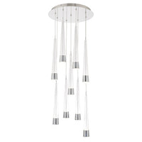 Quill 16in. LED Chandelier Light 2700K/3000K/3500K/4000K in Chrome - PD-59409R-CH