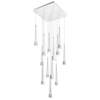 Quill 16in. LED Chandelier Light 2700K/3000K/3500K/4000K in Chrome - PD-59413S-CH