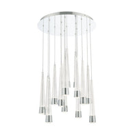 Quill 16in. LED Chandelier Light 2700K/3000K/3500K/4000K in Chrome - PD-59415R-CH