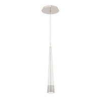 Quill 16in. LED Mini Pendant Light 3000K in Chrome