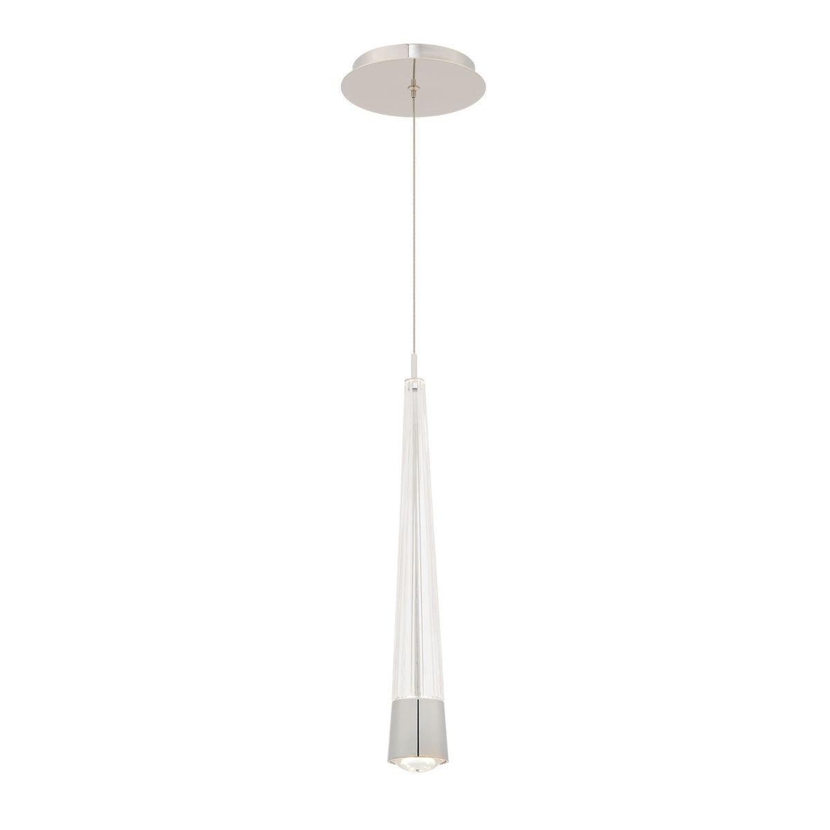 Quill 16in. LED Mini Pendant Light 2700K in Chrome