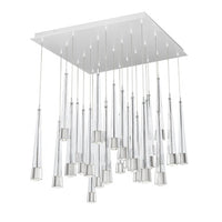 Quill 16in. LED Chandelier Light 2700K/3000K/3500K/4000K in Chrome - PD-59425S-CH