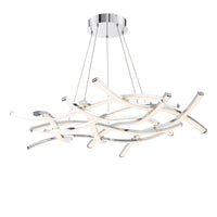 Divergence 44in. LED Chandelier Light 3000K in Chrome