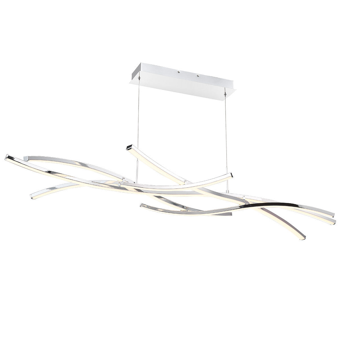 Divergence 64in. LED Chandelier Light 3000K in Chrome