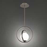 ELLINGTON 10in. LED Mini Pendant Light 3000K in Brushed Nickel