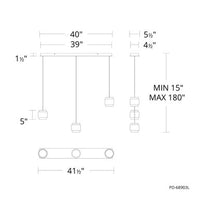 BANDED 3LGHT LNR MULTI 4CCT 27/30/35/400 - PD-68903L-BK