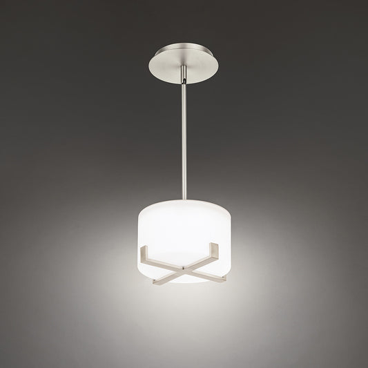 LAUREL 8in. LED Mini Pendant Light 3000K in Brushed Nickel