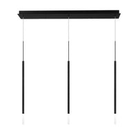 Viggo 24in. LED Chandelier Light 2700K/3000K/3500K/4000K in Black
