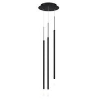 Viggo 32in. LED Chandelier Light 2700K/3000K/3500K/4000K in Black - PD-69403R2-BK